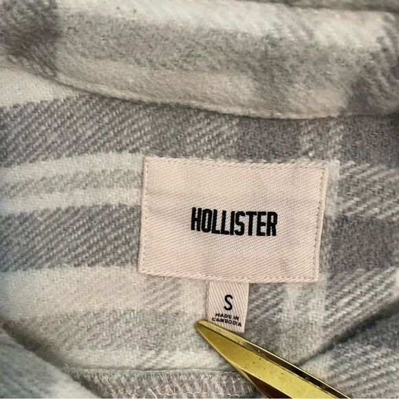 Hollister Gray Plaid Utility Jacket - Picture 6 of 10